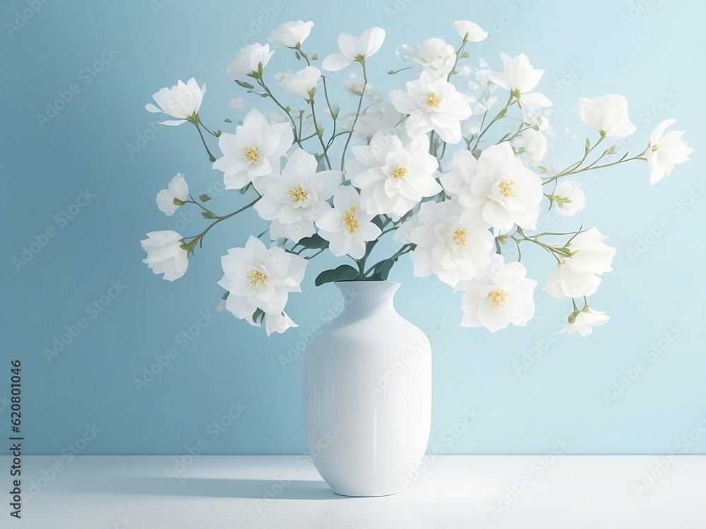 flores y florero blanco flores y florero blanco