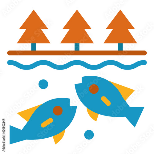 Fishs flat icon