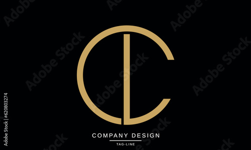 CL, LC, Abstract Letters Logo Monogram