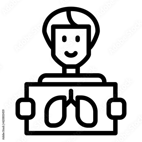 Coronavirus line icon