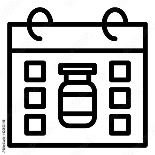 Schedule line icon
