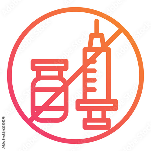 Syringe gradient icon