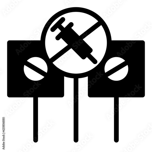 Injection glyph icon