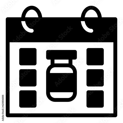 Schedule glyph icon