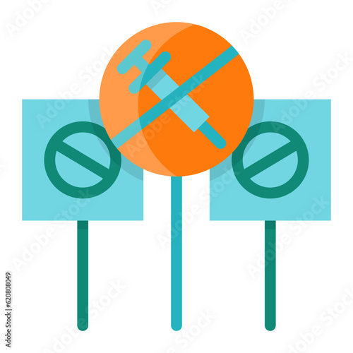 Injection flat icon