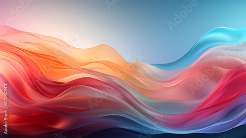 Light color rainbow gradient background, AI generated Image