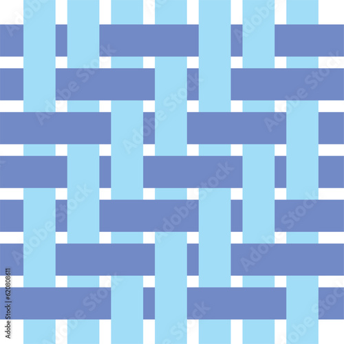 Weave fabric pattern texture light blue. Close-up weaving surface on fibre stripes and rows woven fiber canvas. Simple illustration texture.