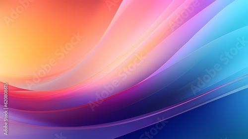 Light color rainbow gradient background, AI generated Image