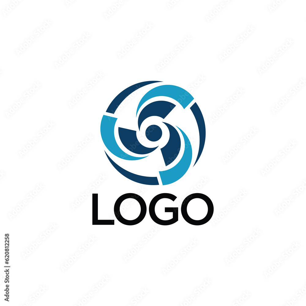 fan logo with modern design concept