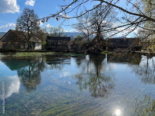 The springs of the Gacka river - Majer's spring, Croatia (Izvori rijeke Gacke ili Vrila Gacke - Majerovo Vrilo, Sinac - Lika, Hrvatska) photo