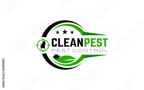 Illustration vector graphic of home pest control and protection company logo design template