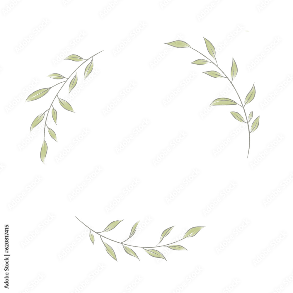 Watercolor hand painted frame with tropical green leaves and branches. Frame for wedding invitations. Watercolor hand painted frame with tropical green leaves and branches. Frame for wedding invitations.