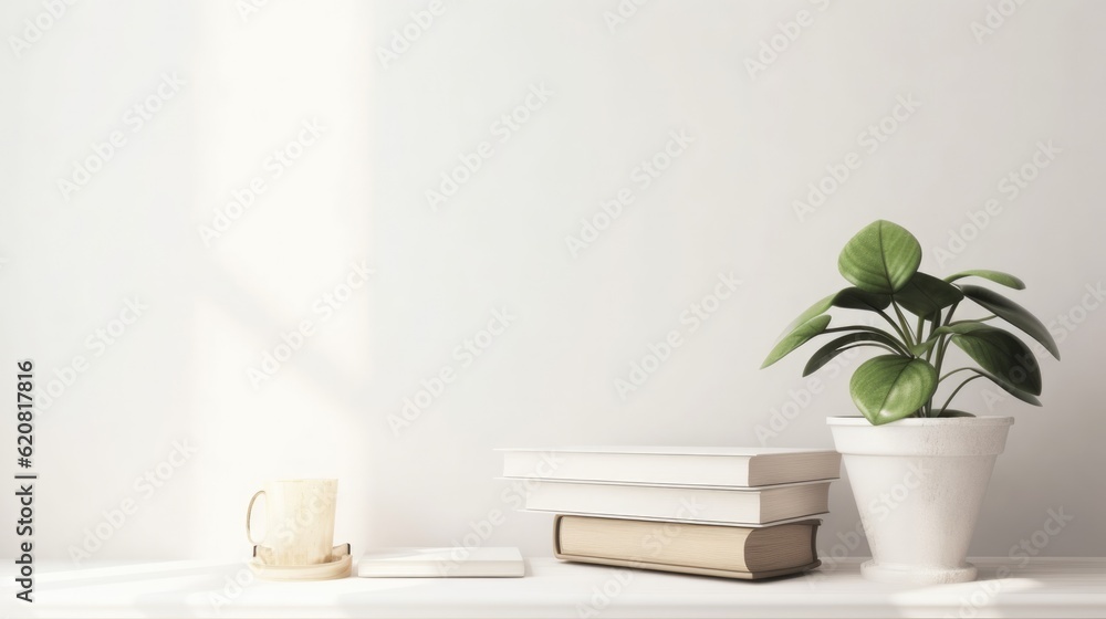 Contemporary Poster Mockup. Modern Interior Design Background. Generative AI. Contemporary Poster Mockup. Modern Interior Design Background. Generative AI.