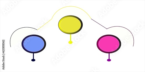 Presentation business infographic template with 3 options| Infographic design template with 3 steps.