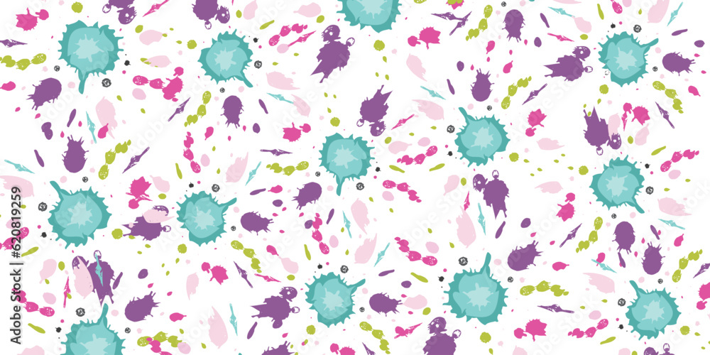 Splash ink pattern vector for textile,cloth,pillow and background