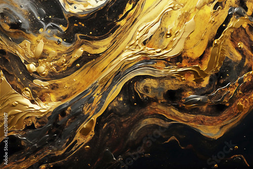 Abstract metallic and marbled textures background. Post processed AI generated image. © bit24