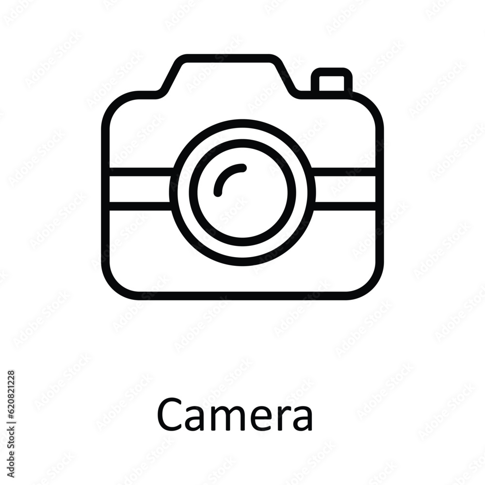 Camera Vector outline Icon Design illustration. Education Symbol on White background EPS 10 File Camera Vector outline Icon Design illustration. Education Symbol on White background EPS 10 File