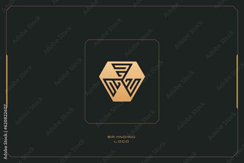 Hexagon Marketing Trading Networking Vector Logo Concept Hexagon Marketing Trading Networking Vector Logo Concept