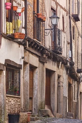 La Alberca picturesque facades. Medieval village. Salamanca  Spain  Europe