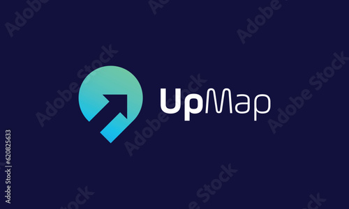 Logo vector mapping concept symbol networking information pin area locate spot mark navigation find place