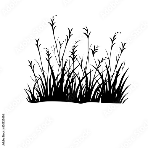 grass silhouette illustration 