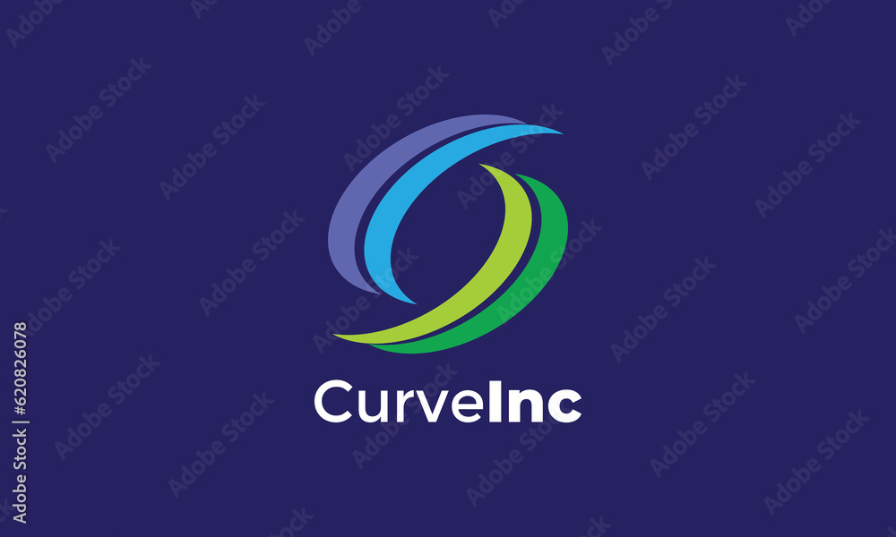 Logo vector curve line minimalist design recycling concept symbol energy industry ecology company Logo vector curve line minimalist design recycling concept symbol energy industry ecology company