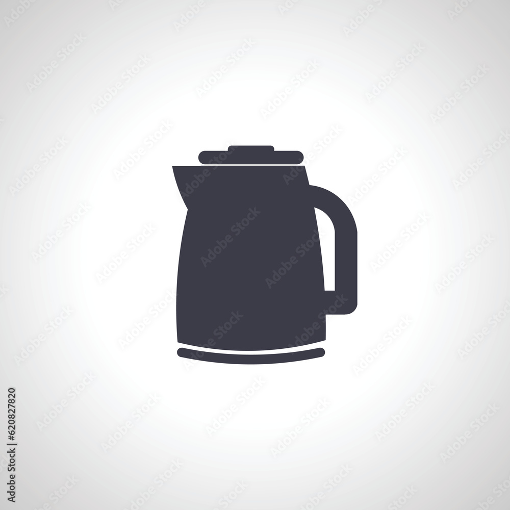 Obraz premium Electric kettle thin line icon. Electric kettle outline icon,