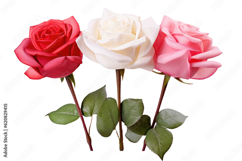Beautiful rose flowers isolated on white Beautiful rose flowers isolated on white