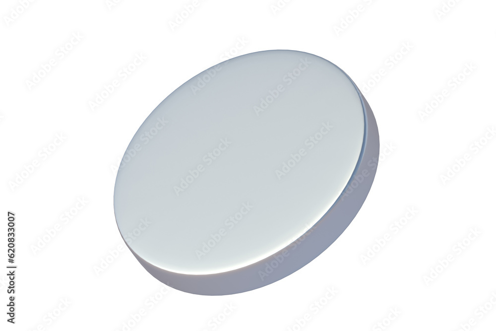 Neodymium magnet isolated on white background. 3d render Neodymium magnet isolated on white background. 3d render