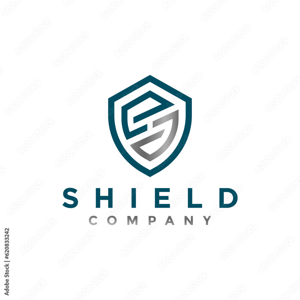 Modern letter S shield techno logo illustration design for your business Modern letter S shield techno logo illustration design for your business