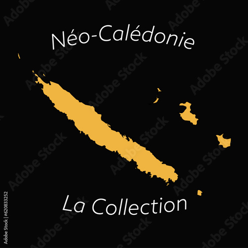 Une carte de Nouvelle-Calédonie