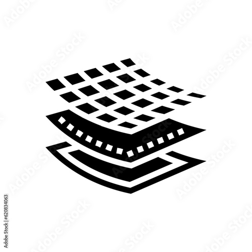 composite material aeronautical engineer glyph icon vector. composite material aeronautical engineer sign. isolated symbol illustration