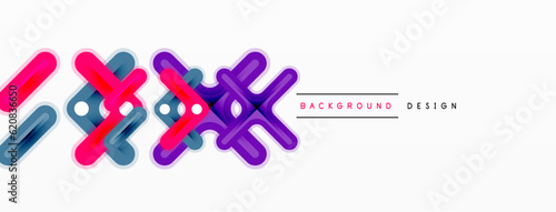 Cross line background minimal geometric template. Design for wallpaper, banner, background, landing page, wall art, invitation, prints, posters