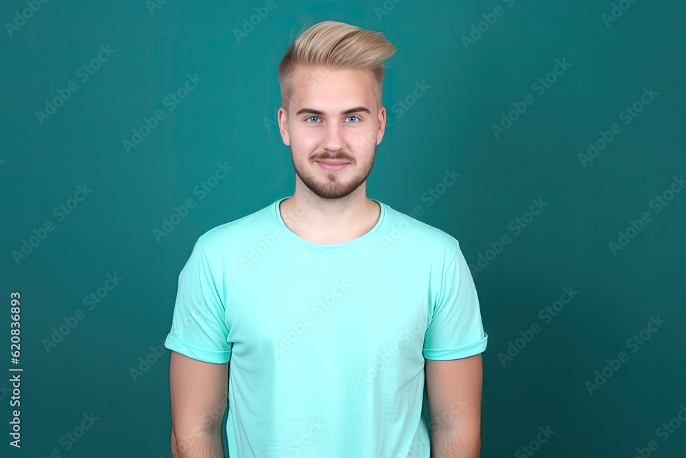 confident blonde man in casual outfit confident blonde man in casual outfit