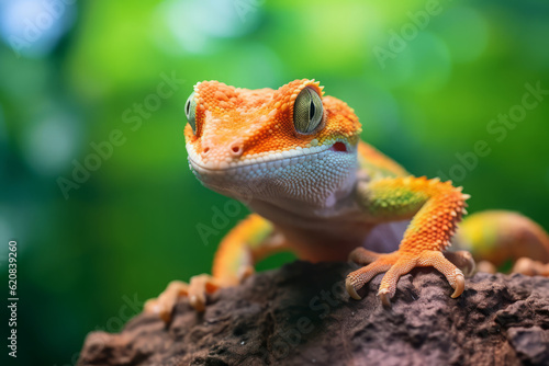 Geckos in nature, national geography, Wide life animals. AI Generated.