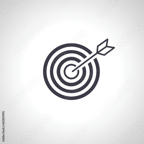 dart icon. dart board icon. archery board icon. target icon.