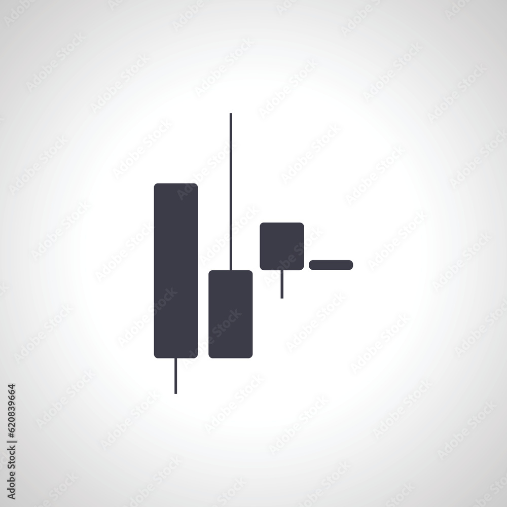 Candlestick Chart Icon. Japanese Candle icon Candlestick Chart Icon. Japanese Candle icon