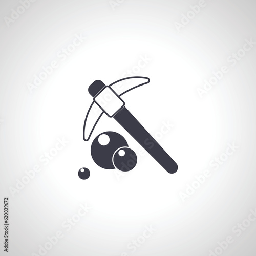 mining hammer icon. hammer icon