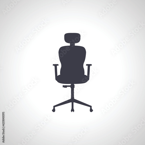 office chair icon. boss office armchair icon