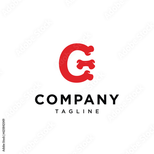 
Letter G bone orthopedic logo icon vector template.eps