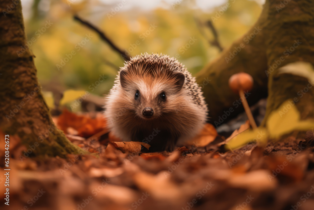Hedgehogs in nature, national geography, Wide life animals. AI Generated. Hedgehogs in nature, national geography, Wide life animals. AI Generated.