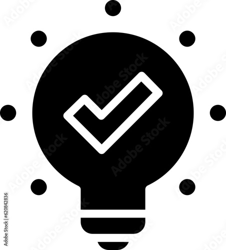 Lightbulb icon, Lightbulb icon simple cartoon style.