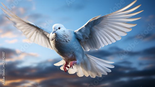 dove in flight HD 8K wallpaper Stock Photographic Image