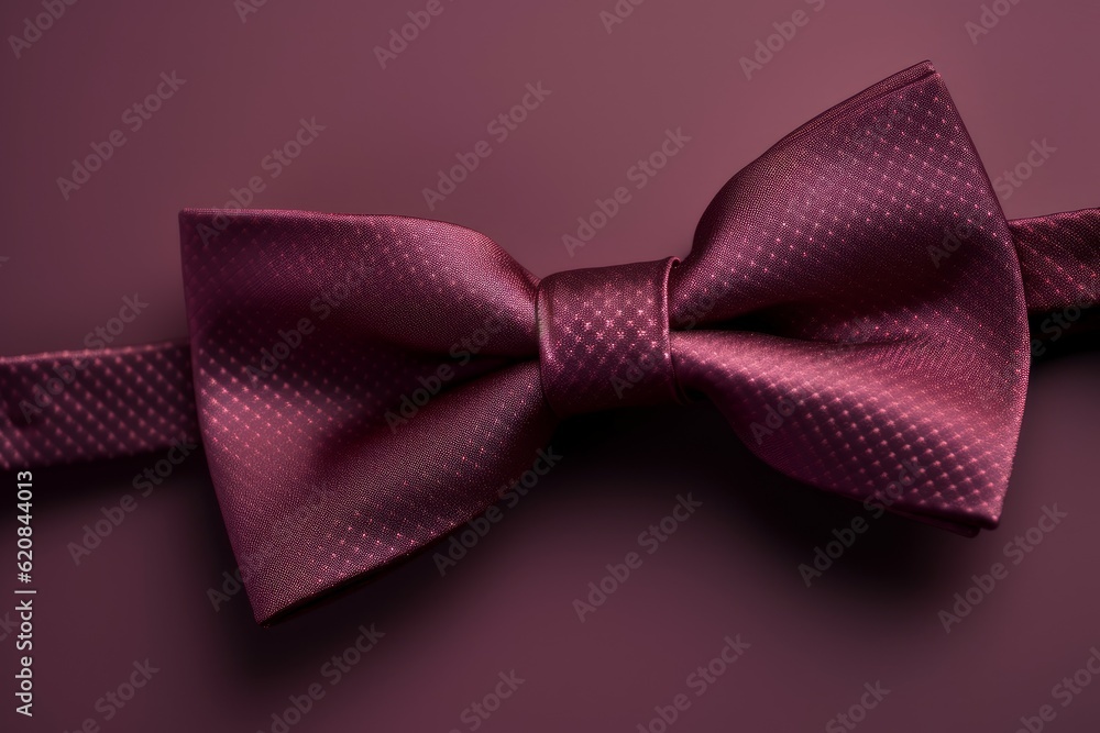 Burgundy bow tie color. Generate Ai Burgundy bow tie color. Generate Ai