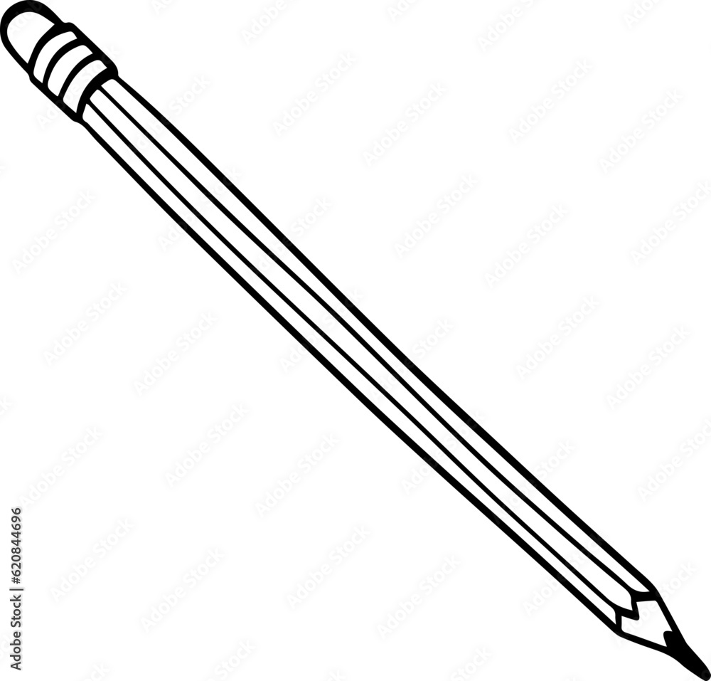 Pencil Vector Icon Isolated On Transparent Background. Pencil Vector Icon Isolated On Transparent Background.