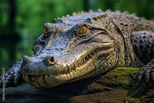 Alligators in nature, national geography, Wide life animals. AI Generated. © Narin