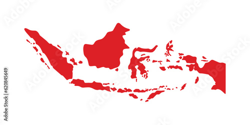 Indonesian map vector illustration. Indonesian map icon