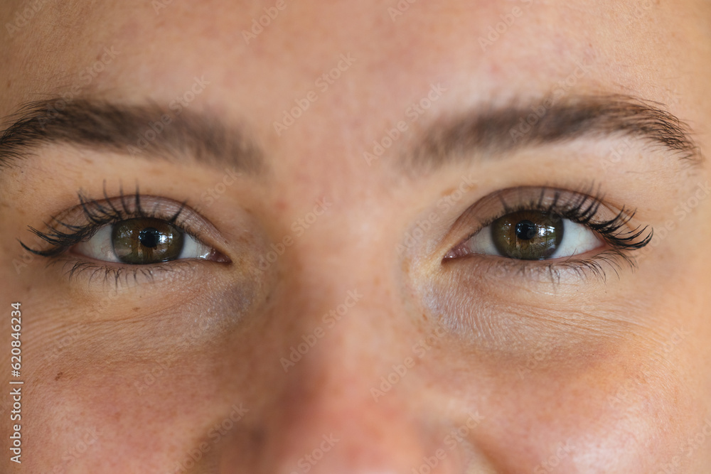Close up portrait of eyes of smiling caucasian woman Close up portrait of eyes of smiling caucasian woman