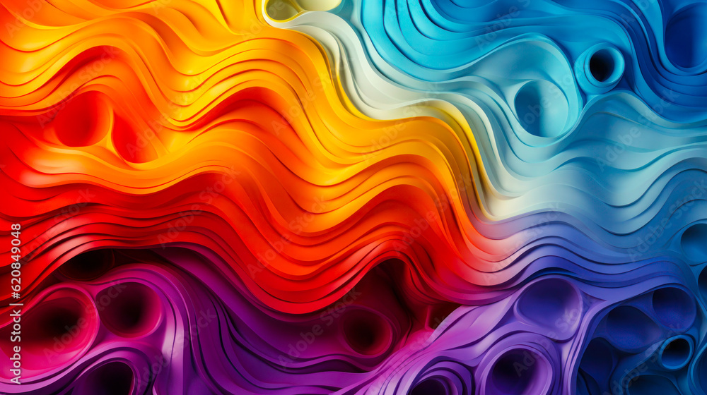 Technicolor Dreams: Abstract Colorful Background for Advertising and Design