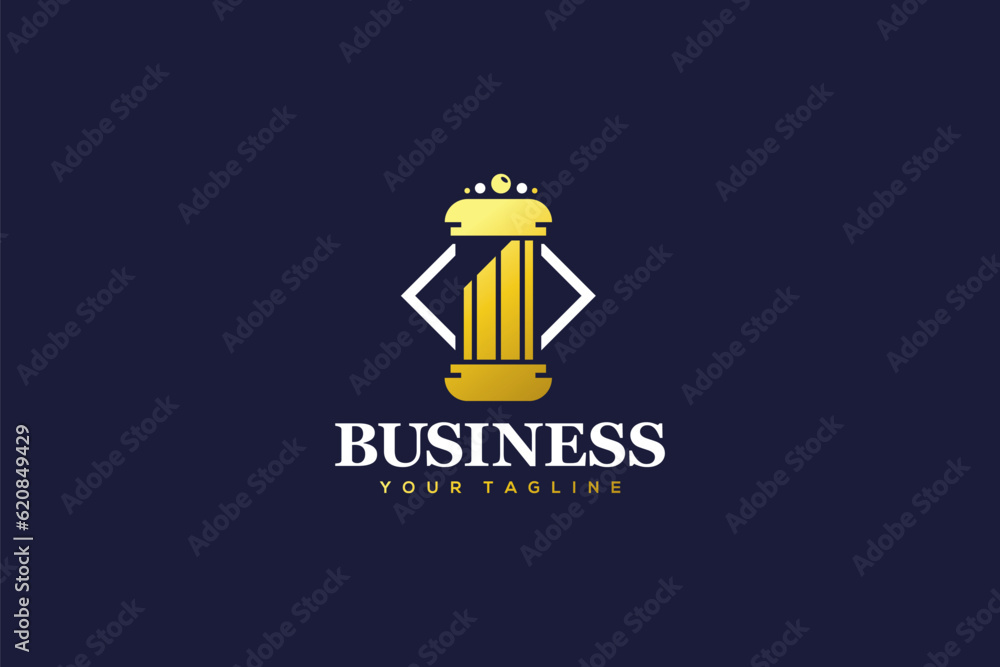 Creative logo design depicting a stone pillar, designated to the legal or coporate world. Creative logo design depicting a stone pillar, designated to the legal or coporate world.